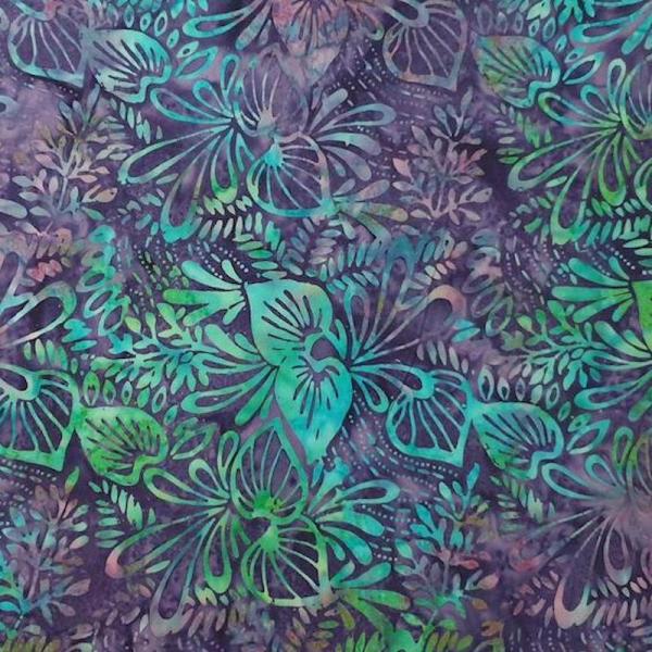 PURPLE GREEN - Bdazzled - Batikstoff aus Indonesien